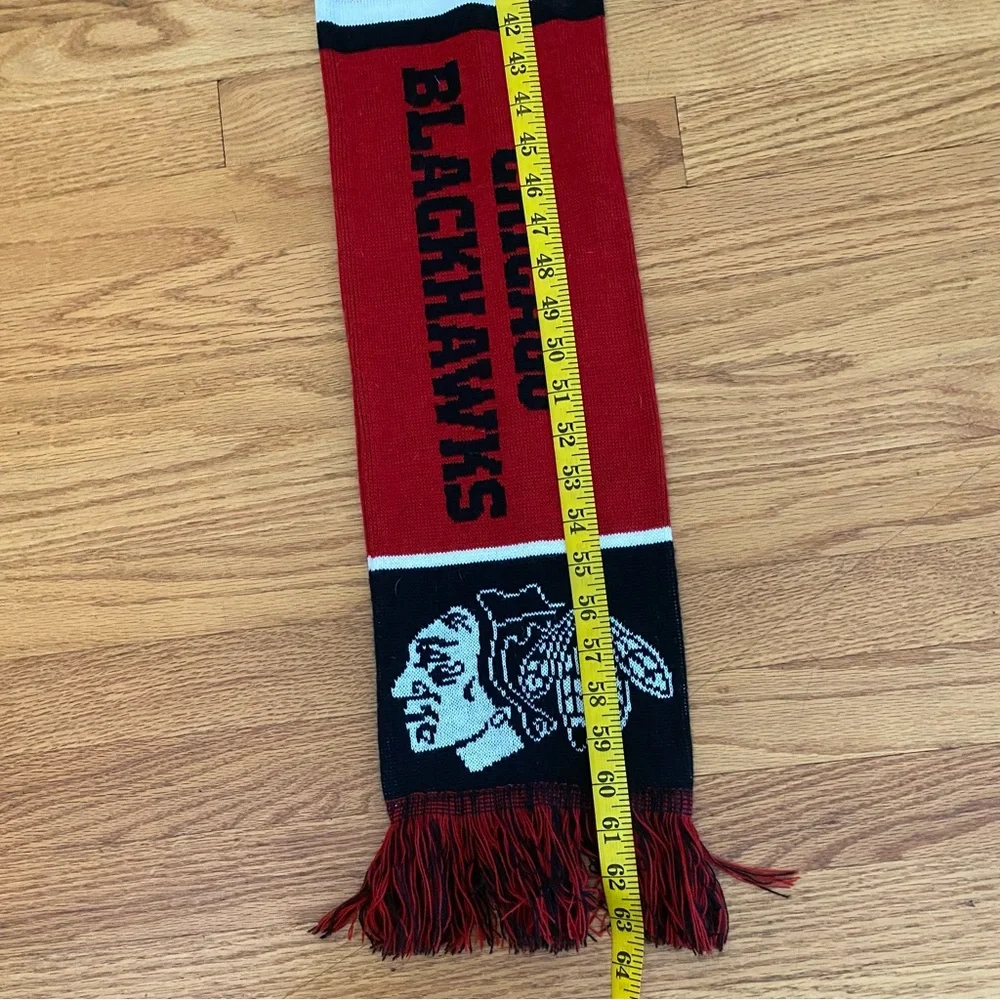 Chicago Blackhawks Scarf Adult One Size Red Black White Unbranded Hockey NHL